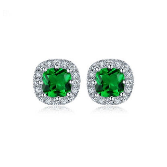 925 Silver Stud Earrings for Women A Pair set - Picture 3 of 5